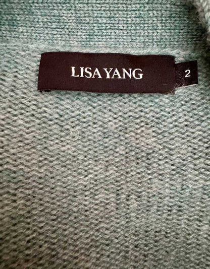 LISA YANG 100% Cashmere Button-Front Cardigan - 2 | Medium-Large