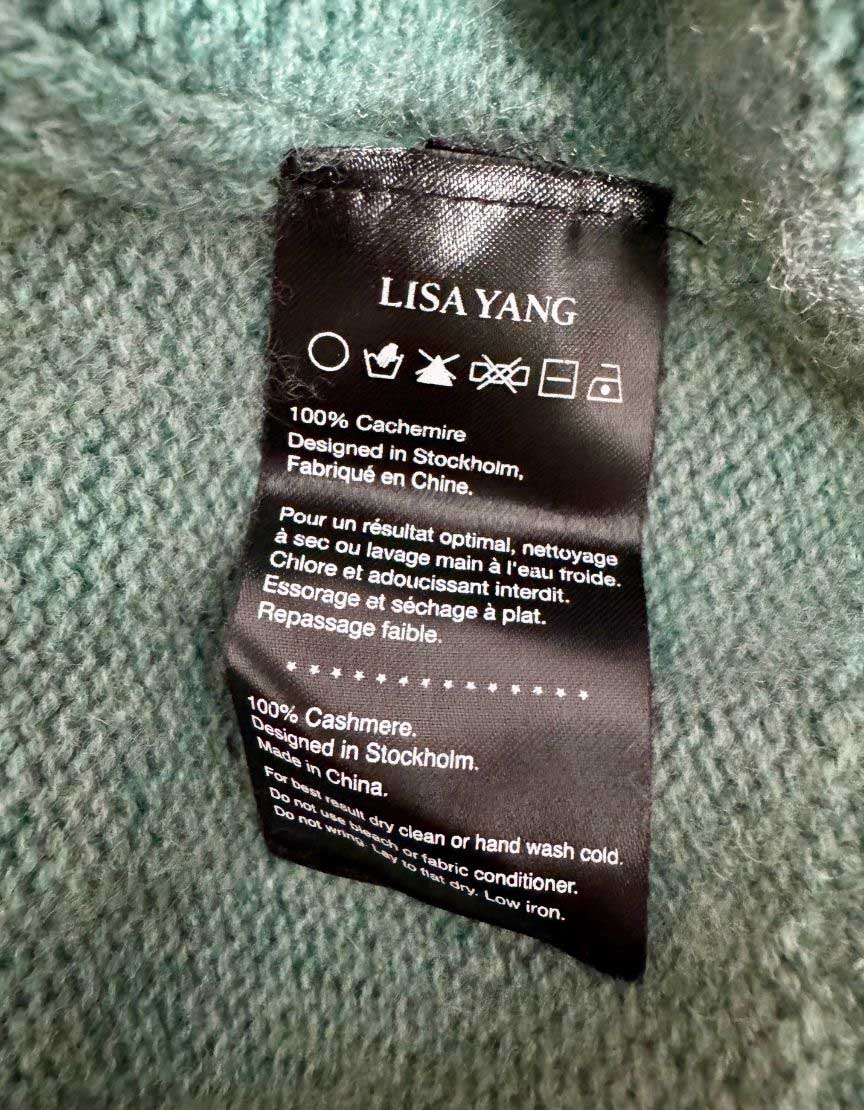 LISA YANG 100% Cashmere Button-Front Cardigan - 2 | Medium-Large
