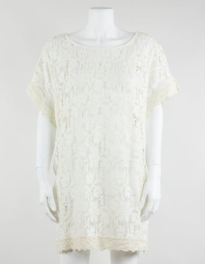 Joie A La Plage Balton CreaM/Lace Coverup Size Small