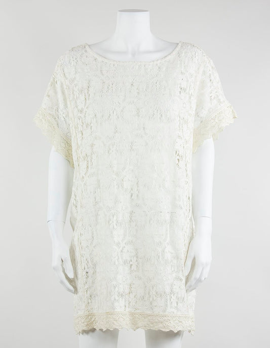 Joie A La Plage Balton CreaM/Lace Coverup Size Small