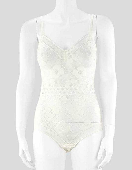 Eres Cypres AneM/Lace Cream Bodysuit Women 10 US